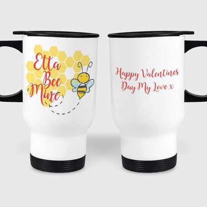 Bee Mine Honeycomb Personalised Travel Mug Valentine's Day Gift