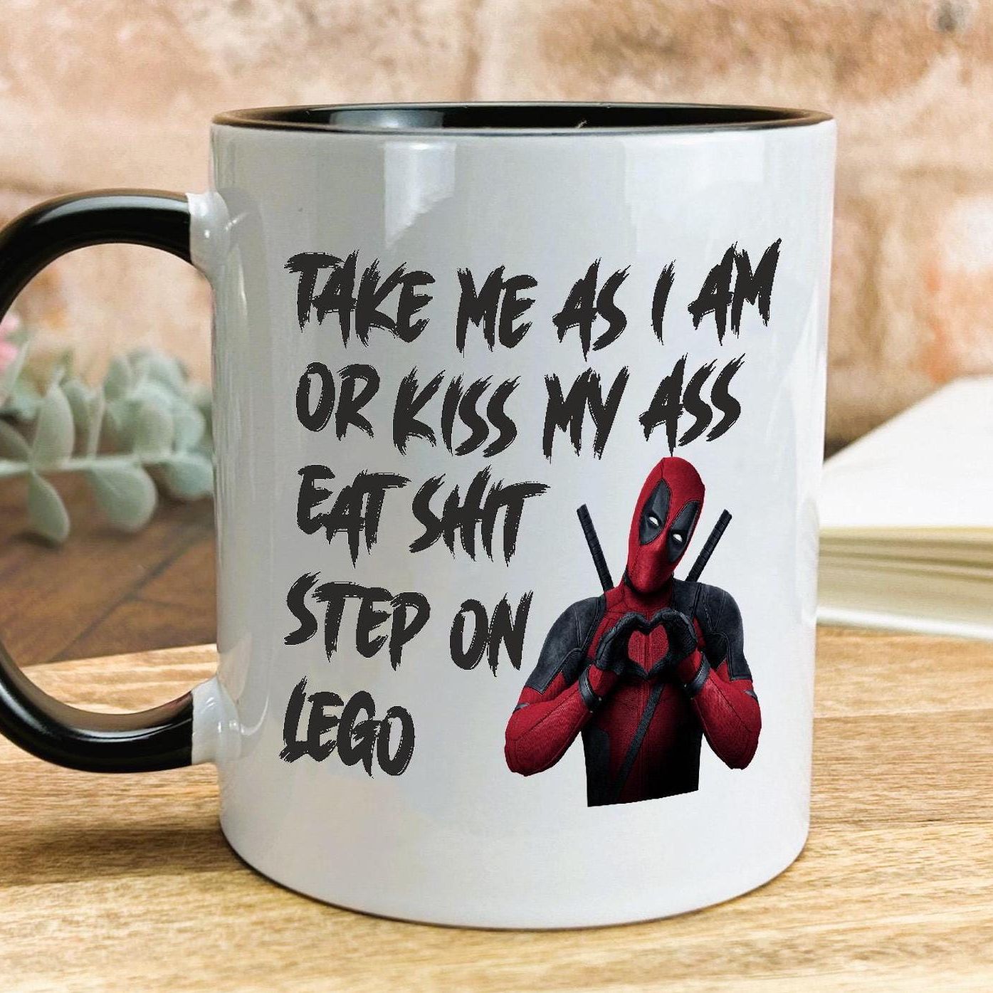 Deadpool Step on Lego Personalised Movie Ceramic Mug
