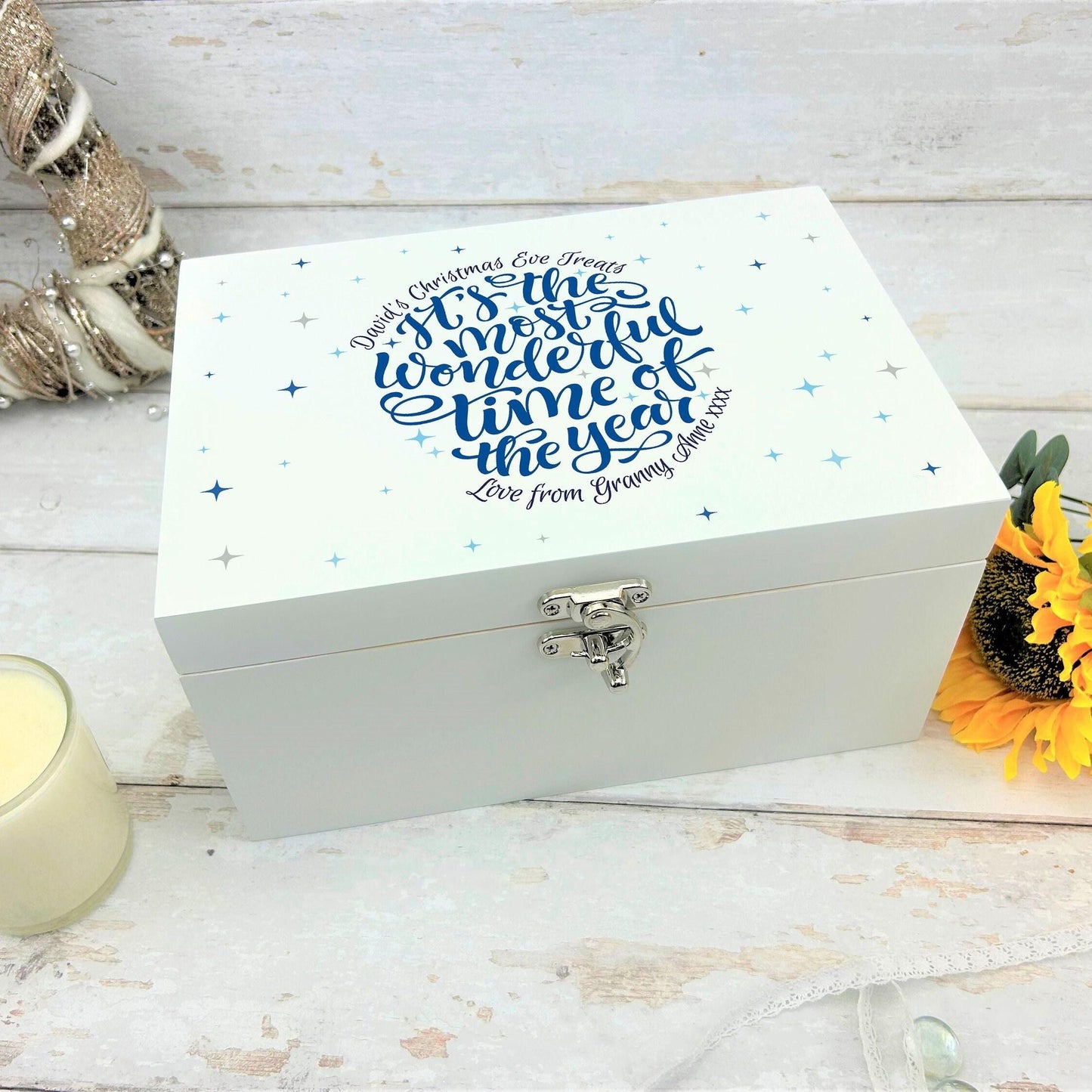 Most Wonderful Time of the Year - Christmas Eve Treats Box - Personalised Gift