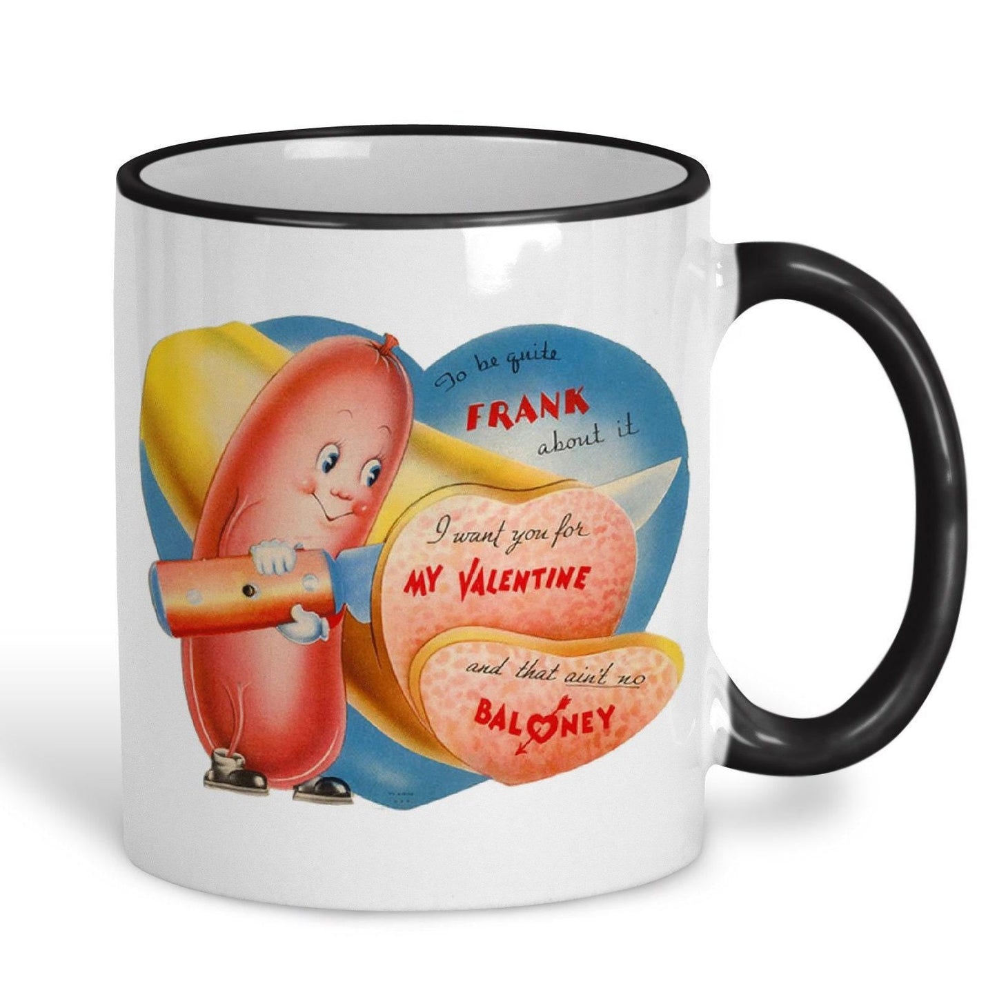 Ain't No Baloney Personalised Retro Valentine's Day Ceramic Mug