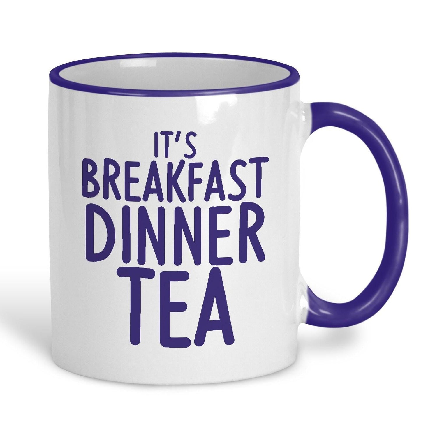 It's Breakfast Dinner Tea Mancunian Quote - Personalised Ceramic Mug
