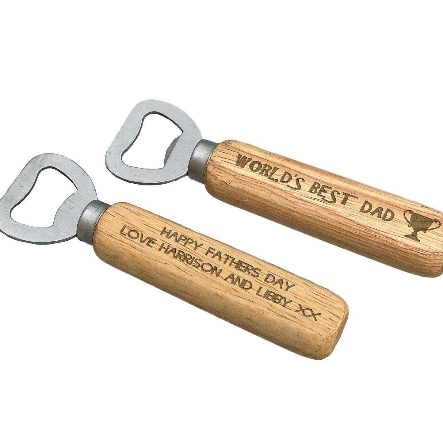 World's Best Dad Trophy - Father's Day Bottle Opener - Personalised Gift