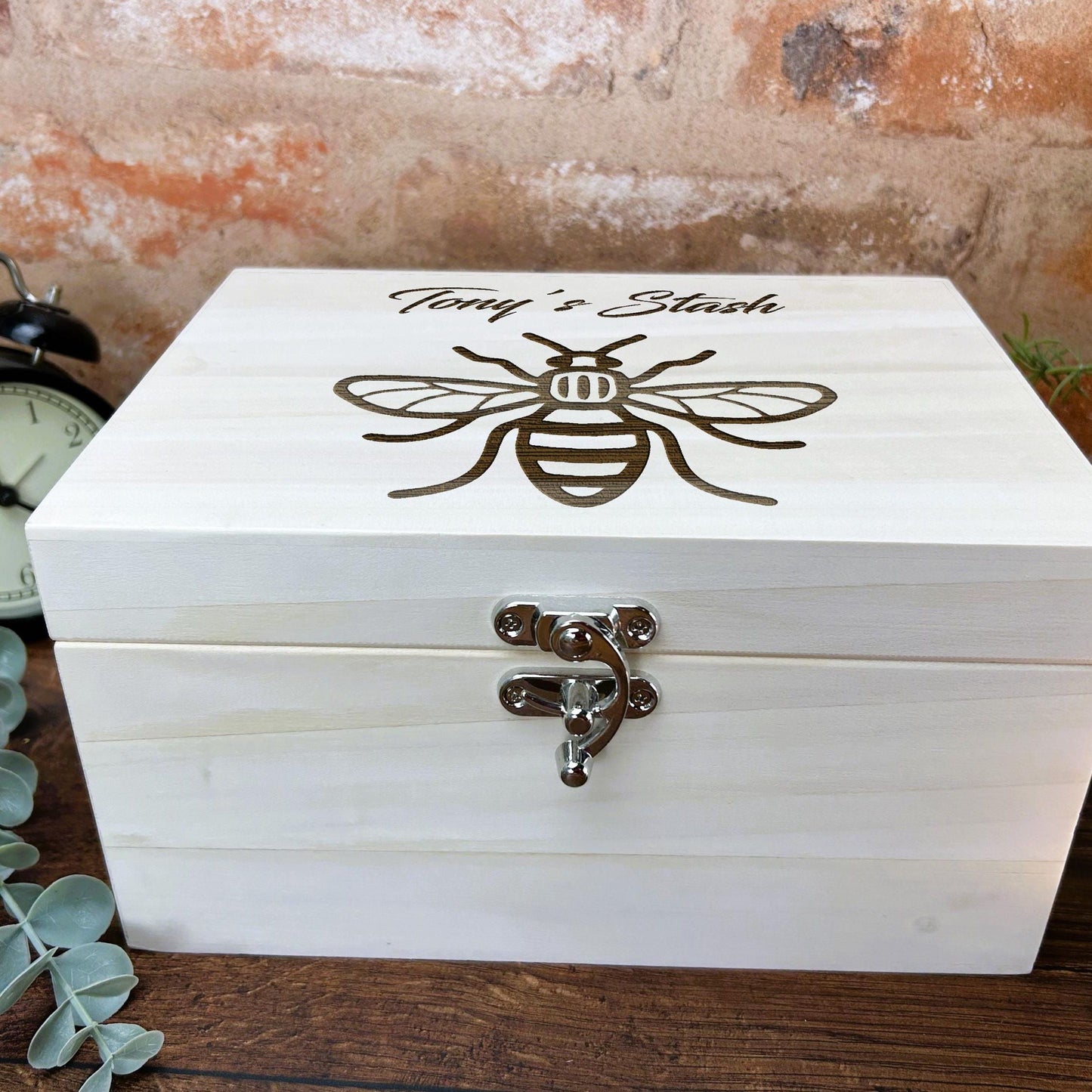 Manchester Bee - Personalised Luxury Wooden Memory Box