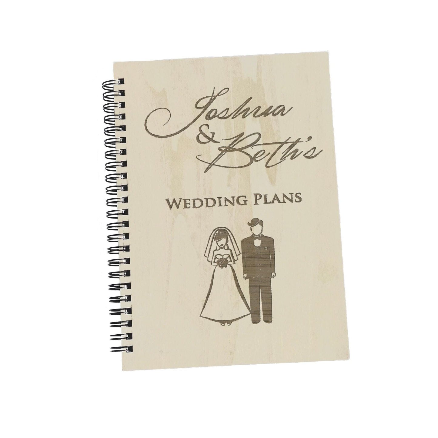 Wedding Plans Personalised Bride and Groom Planner - Engagement Gift