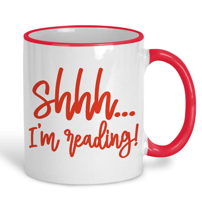 Shhh... I'm Reading Personalised Reader's Ceramic Mug
