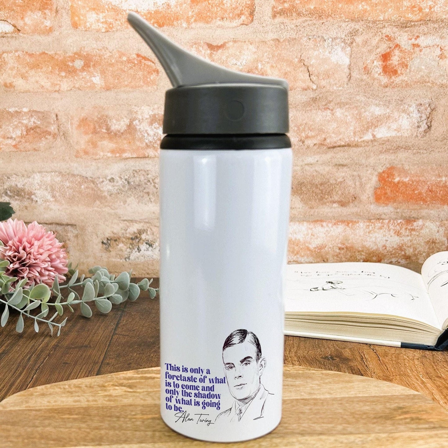 Alan Turing Quote - Personalised Water Bottle