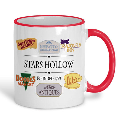 Stars Hollow Business Signs Gilmore Girls TV Show Ceramic Mug