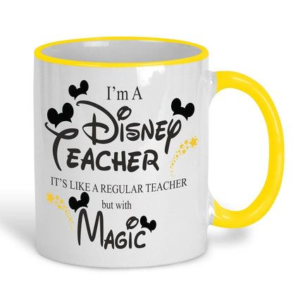 Disney Teacher With Magic Mug Personalised Message