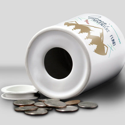 Adventure Fund Personalised Money Box - Travel Gift - Gap Year Savings