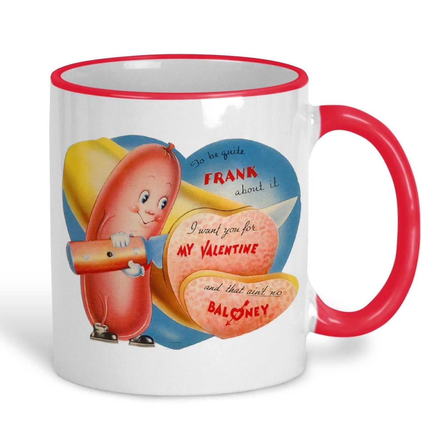 Ain't No Baloney Personalised Retro Valentine's Day Ceramic Mug
