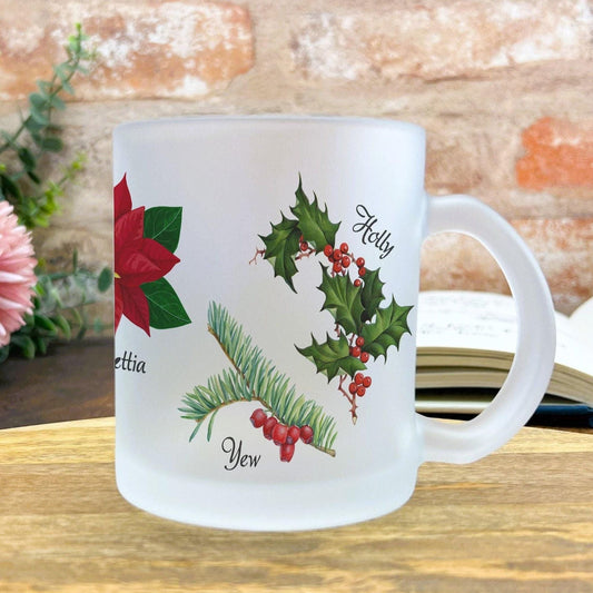 Christmas Flora Flowers Plants Frosted Glass Movie Mug Secret Santa Gift XMAS Stocking Filler
