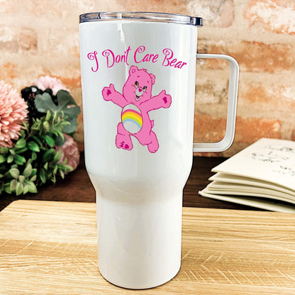 Care Bear "I Don't Care Bear/ F***** Care Personalised Travel Gift Mug