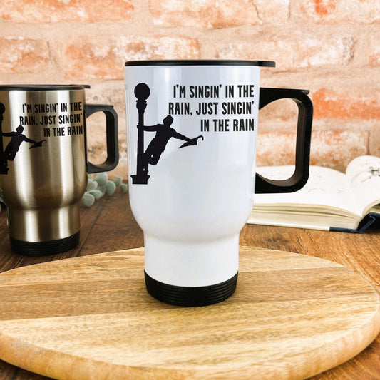 Singing In The Rain Musical Gene Kelly Travel Mug Personalised