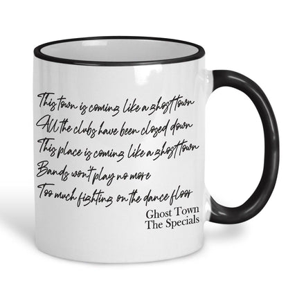 The Specials Ghost Town Music Lyrics Mug