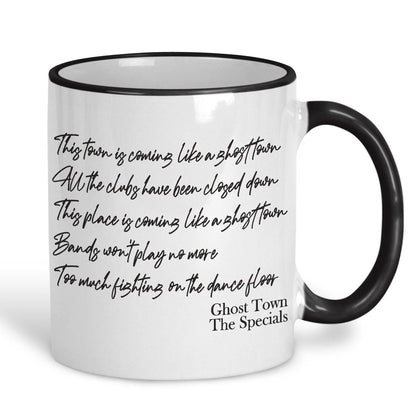 The Specials Ghost Town Music Lyrics Mug