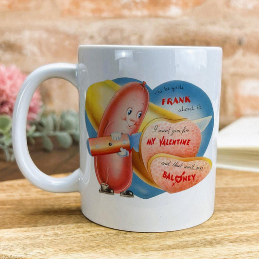 Ain't No Baloney Personalised Retro Valentine's Day Ceramic Mug
