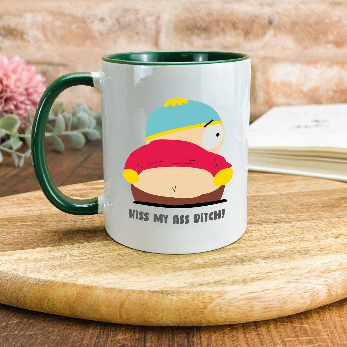 Cartman Kiss My Ass South Park Character Personalised Ceramic Gift Mug