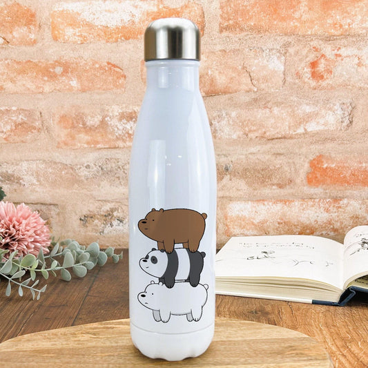We Bare Bears TV Show Water Bottle Personalised Gift