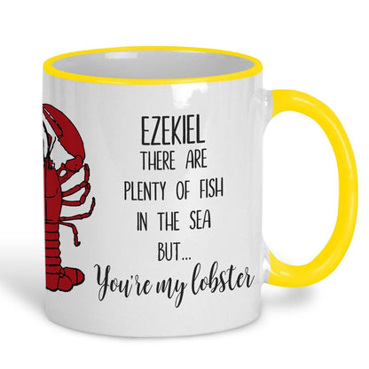 You're My Lobster Personalised Valentines Day Ceramic Mug