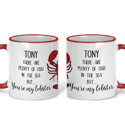 You're My Lobster Personalised Valentines Day Ceramic Mug