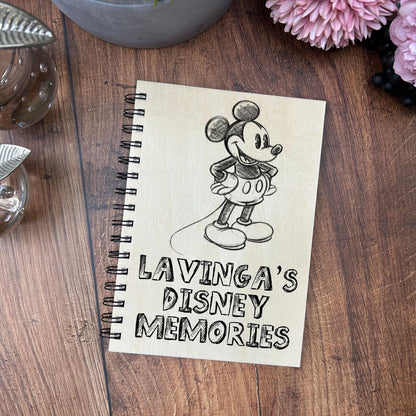 Disney Memories Sketch - Personalised Memory Photo Book - Disneyland Disneyworld Autographs
