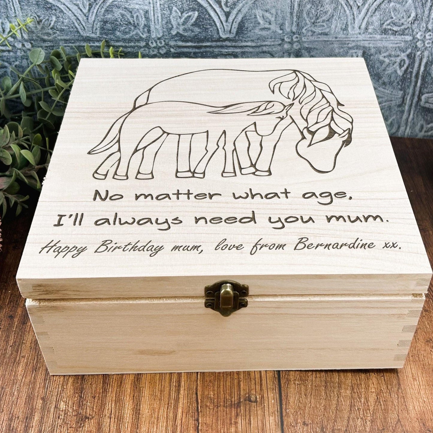 Always Need You Mum Personalised Memory Keepsake Box - Mother's Day Gift