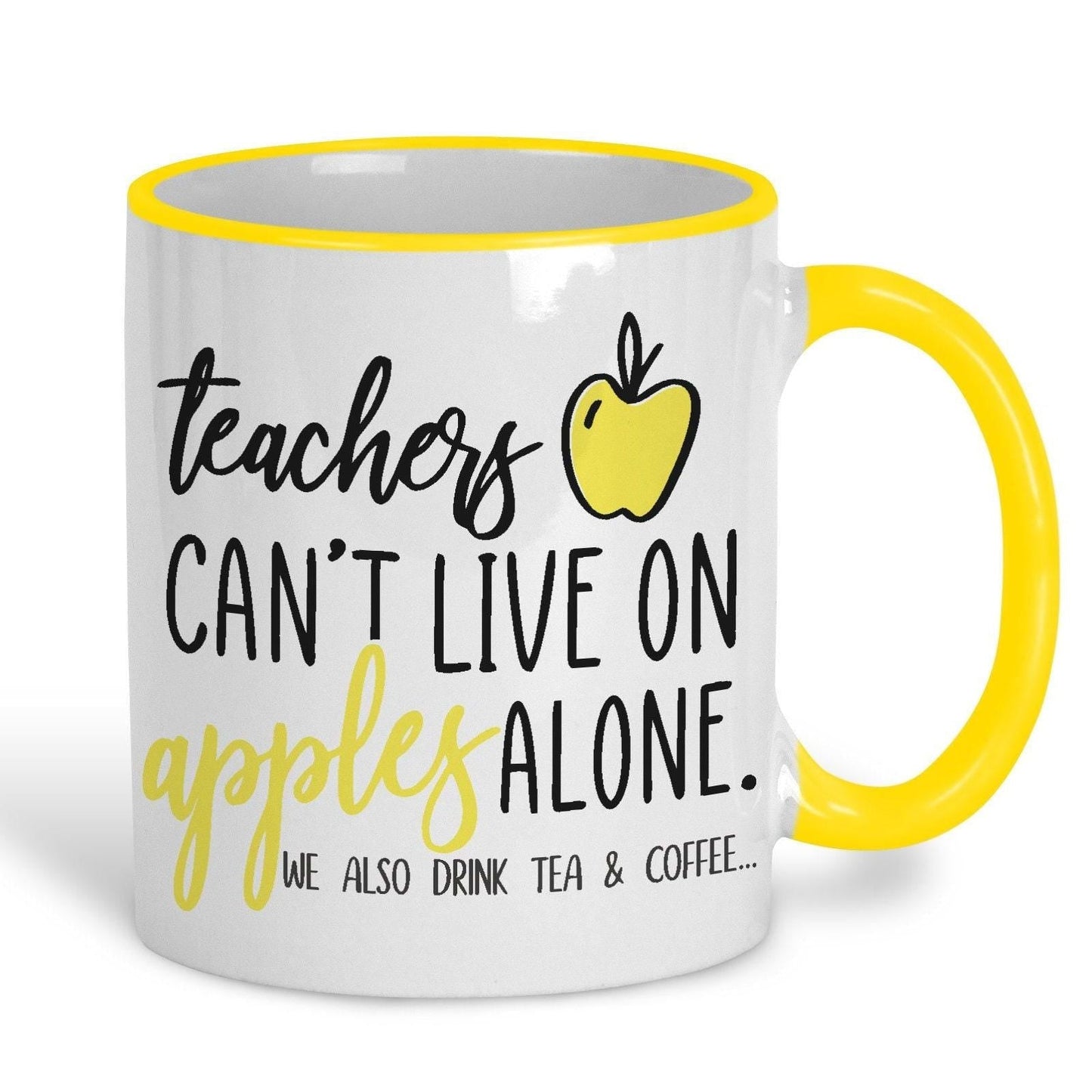 Apples Alone Teacher Personalised Mug