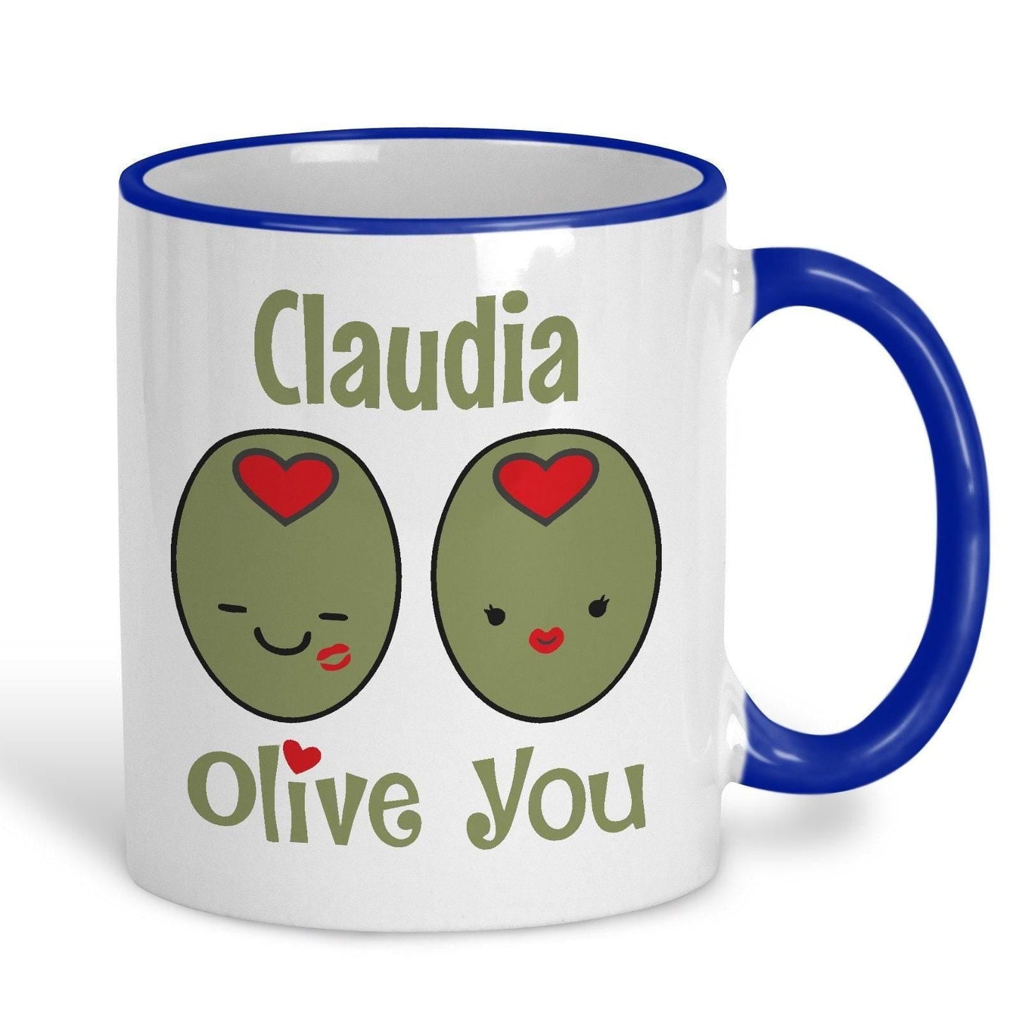 Olive You Personalised Valentine's Day Mug