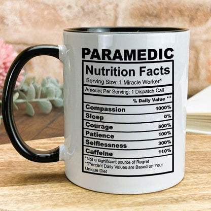 Paramedic Nutrition Facts Ceramic Mug