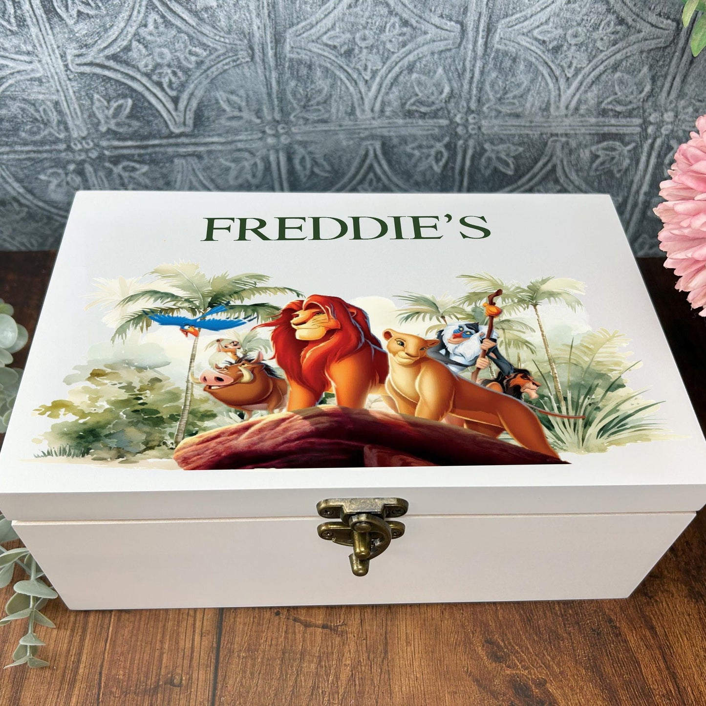 Lion King Disney Memory Keepsake Storage Box - Personalised Gift