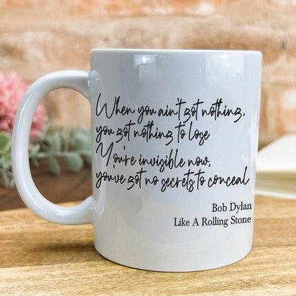 Bob Dylan Like A Rolling Stone 1965 Mug