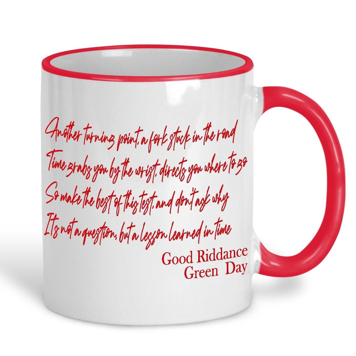 Green Day Good Riddance Music Lyrics Quote Mug