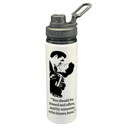 Gone With The Wind You Should Be Kissed Love Valentine's Day Girlfriend Boyfriend Screw Cap Water Bottle Movie Quote Cinema Film Gift