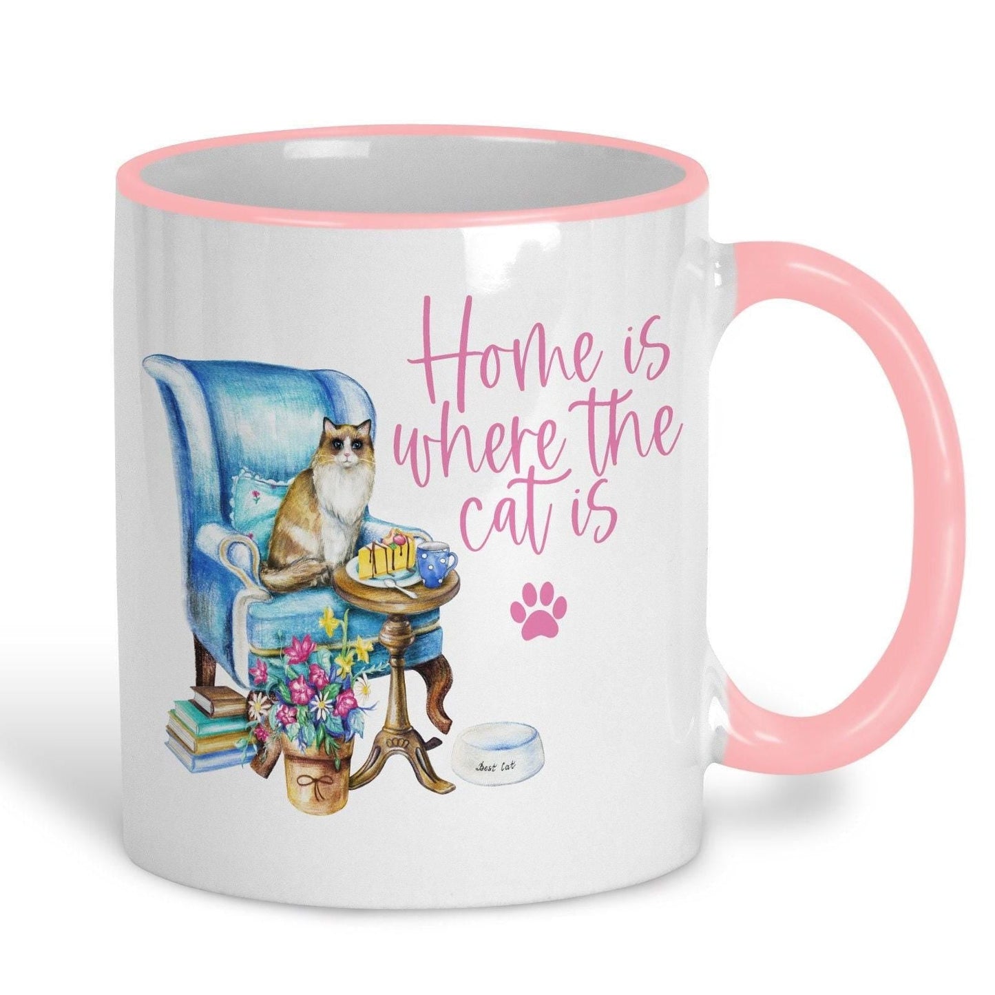 Home Is Where The Cat Is Design Mug