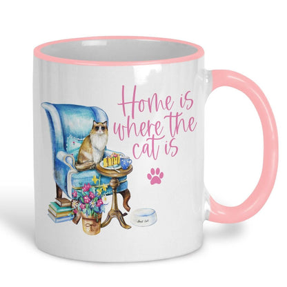 Home Is Where The Cat Is Design Mug