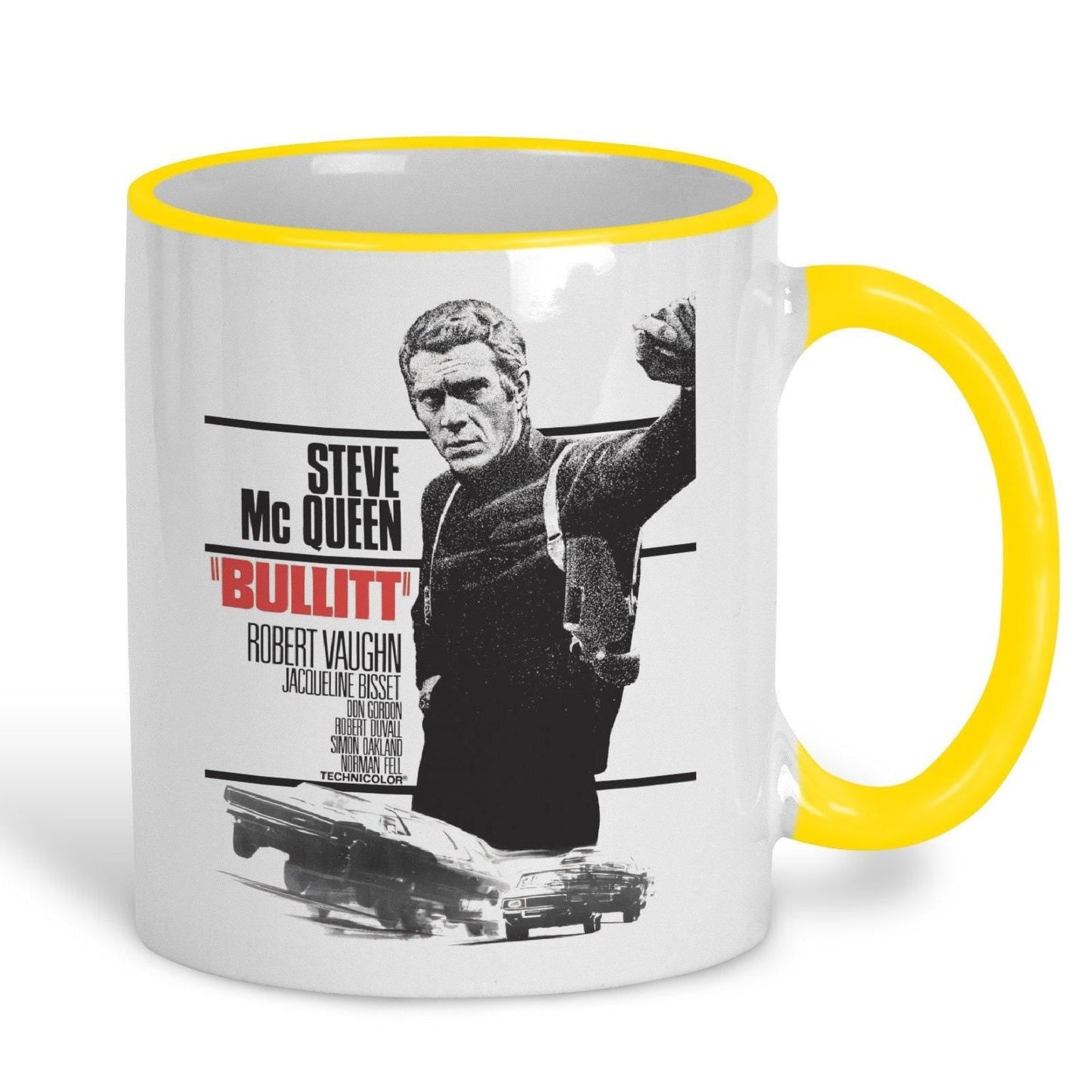 Bullitt 1968 Steve McQueen 60s Retro Poster Style Personalised Ceramic Mug