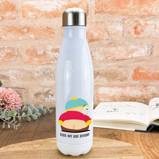 Cartman Kiss My Butt South Park Character Personalised Water Bottle