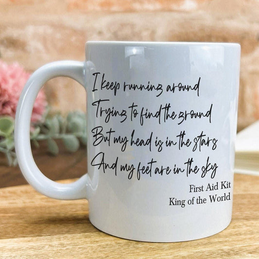 First Aid Kit Band King of the World Music Lyrics Personalised Ceramic Mug
