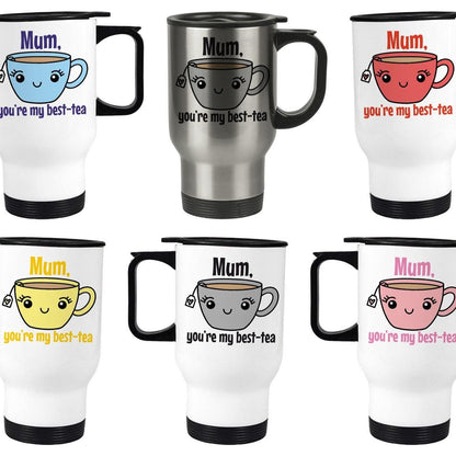 Mum You're My Best-Tea Pun Funny Mother's Day Travel Mug