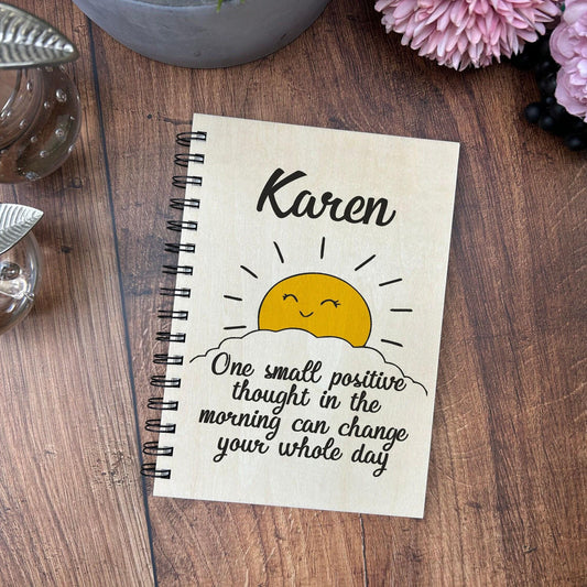 One Small Positive Thought - Personalised Book of Positivity - Gratitude Journal