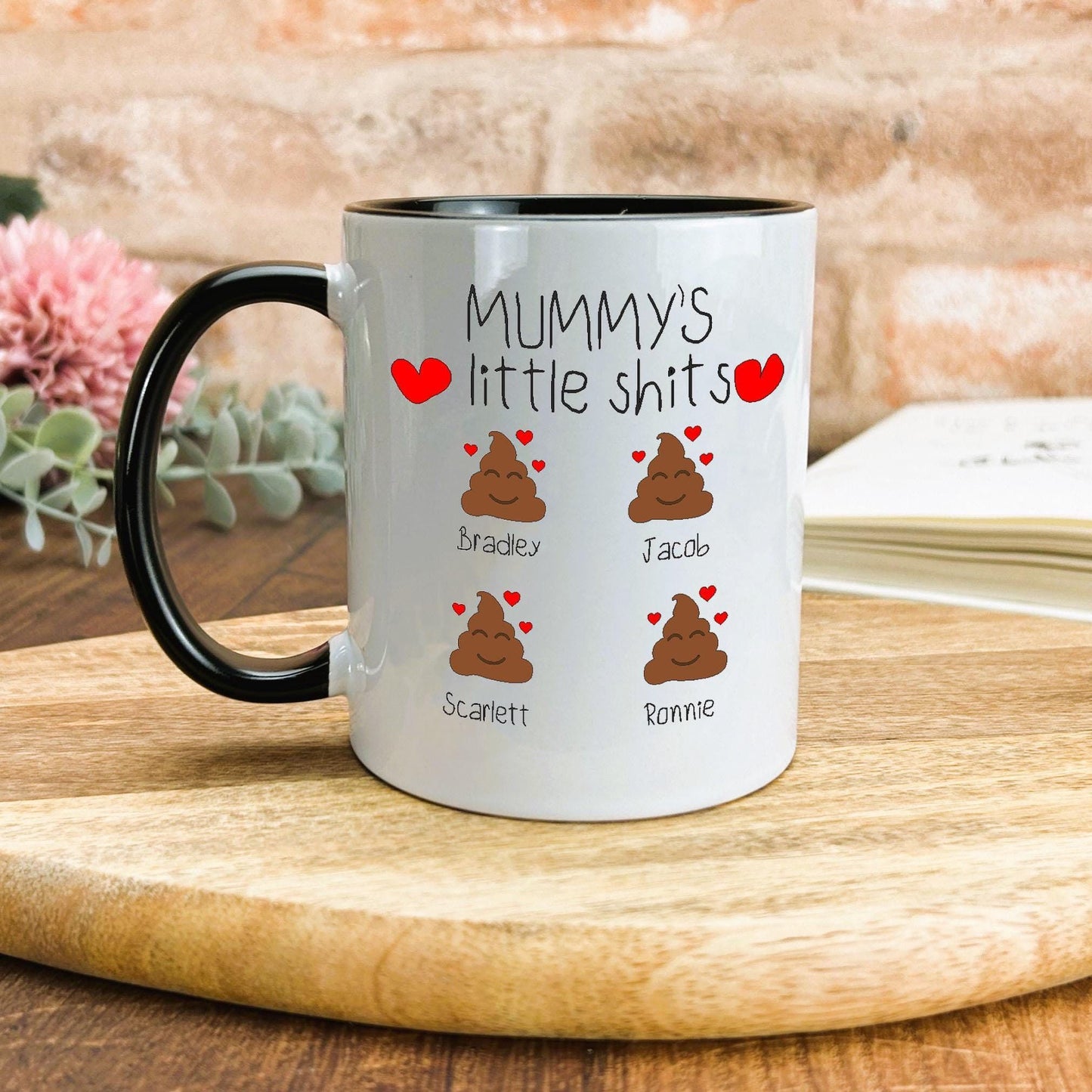 Mum Little Shits Personalised Mothers Day Ceramic Mug