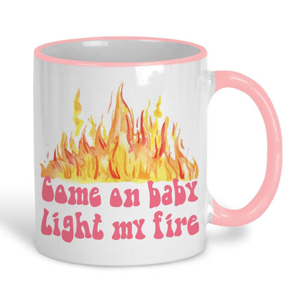 The Doors Light My Fire Music Lyrics Personalised Ceramic Mug
