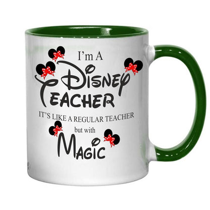 Disney Teacher With Magic Mug Personalised Message