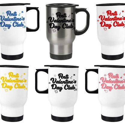 Anti Valentine's Day Club Travel Mug Personalised