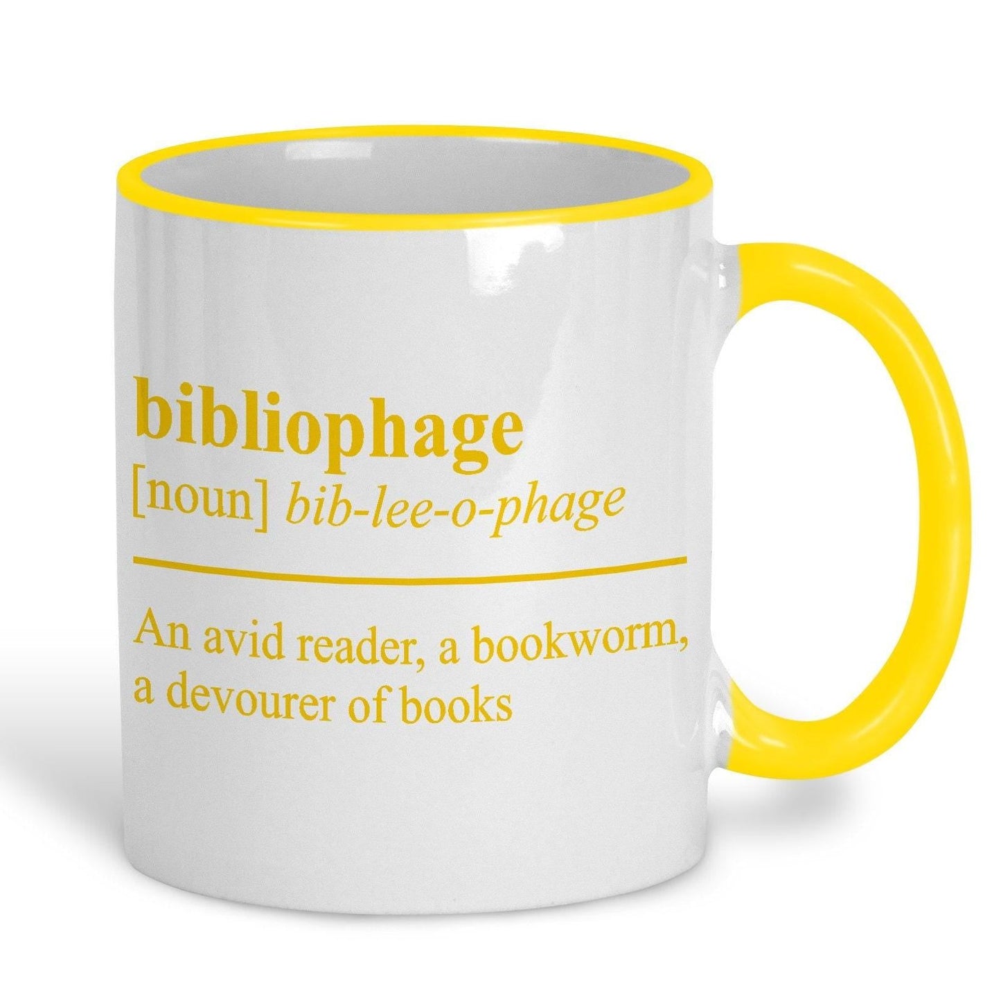 Bibliophage Definition Personalised Reader's Ceramic Mug