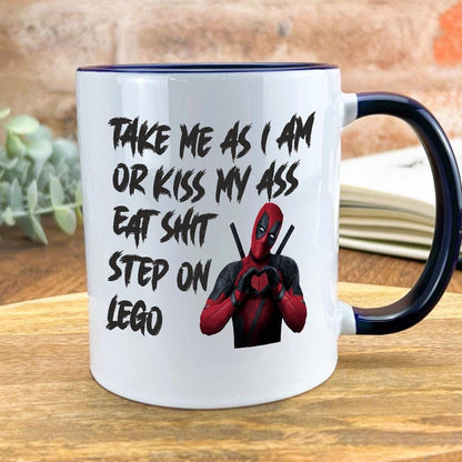 Deadpool Step on Lego Personalised Movie Ceramic Mug