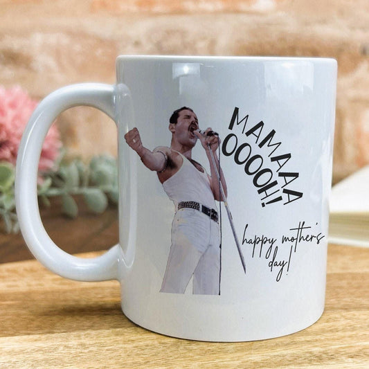 Freddie Mercury Mama Ooh Queen Personalised Mother's Day Ceramic Mug