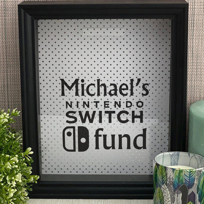 Nintendo Switch Game Console Fund Money Box Personalised Gamer Gift