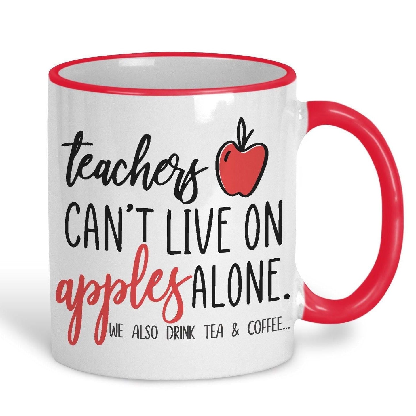 Apples Alone Teacher Personalised Mug
