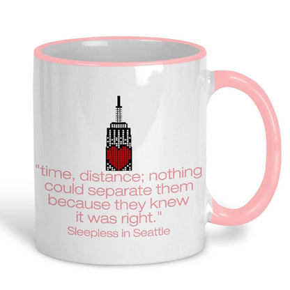 Sleepless In Seattle Long Distance Love Valentine's Day Girlfriend Boyfriend Mug